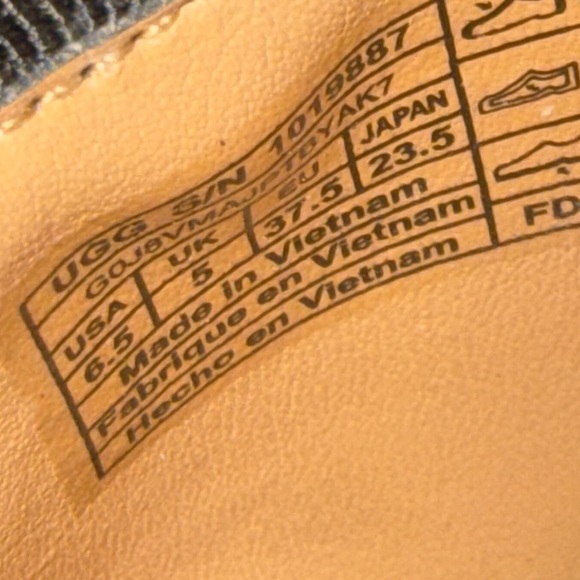 Ugg Wedge Shoe Womens 6.5 Australia Maybell Black 1019887 Espadrille Strap - Picture 6 of 12